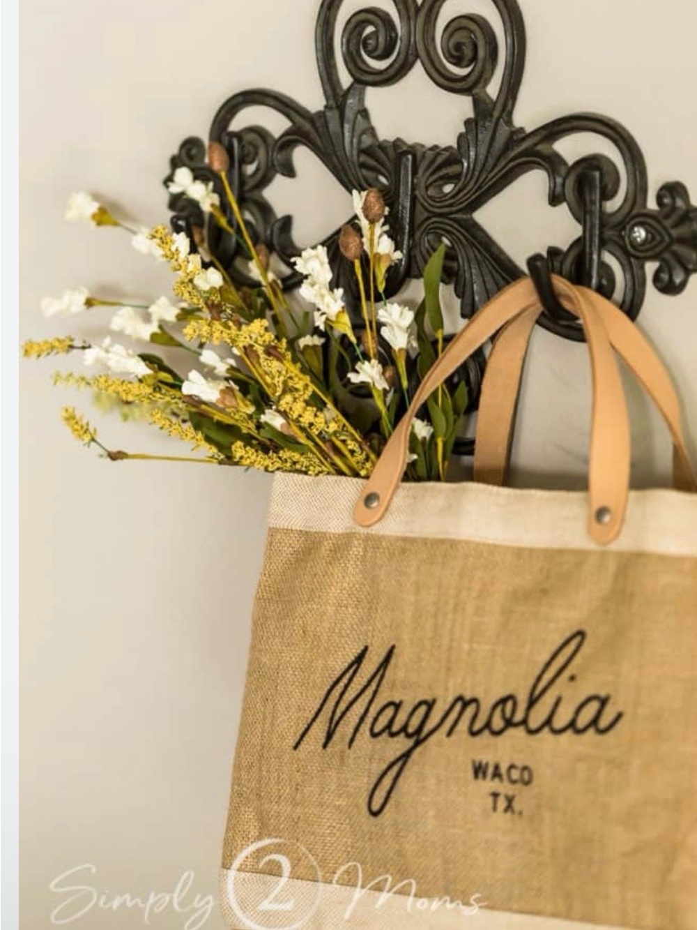 The Magnolia Script Market Tote. NWT - Picture 15 of 15
